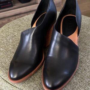 Kork-Ease Black Leather Women's Shoes
